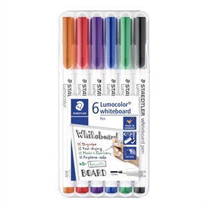 Staedtler WB Marker Lumocolor rund 1mm assortiert (6)